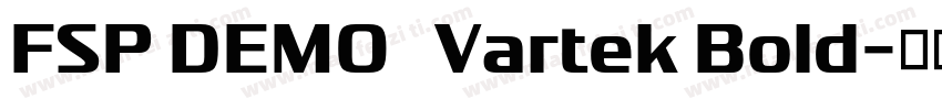 FSP DEMO   Vartek Bold字体转换